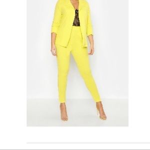 Lime Co-ord Pant Suit